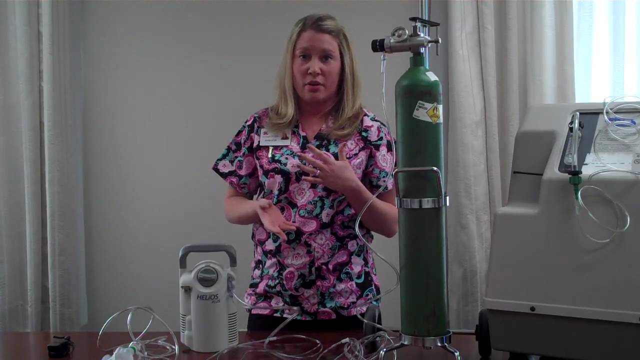 Oxygen Tanks Demonstration for Pulmonary Patients - Springfield Clinic Pulmonary