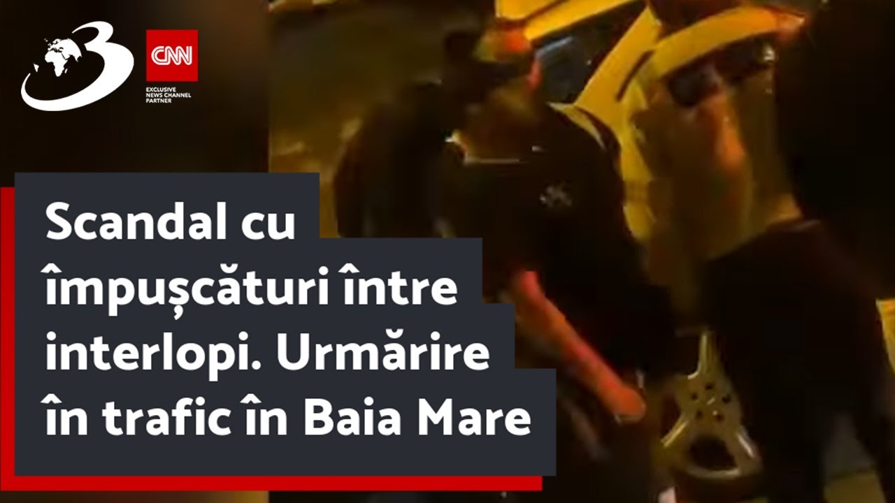Scandal cu împușcături între interlopi. Urmărire în trafic în Baia Mare