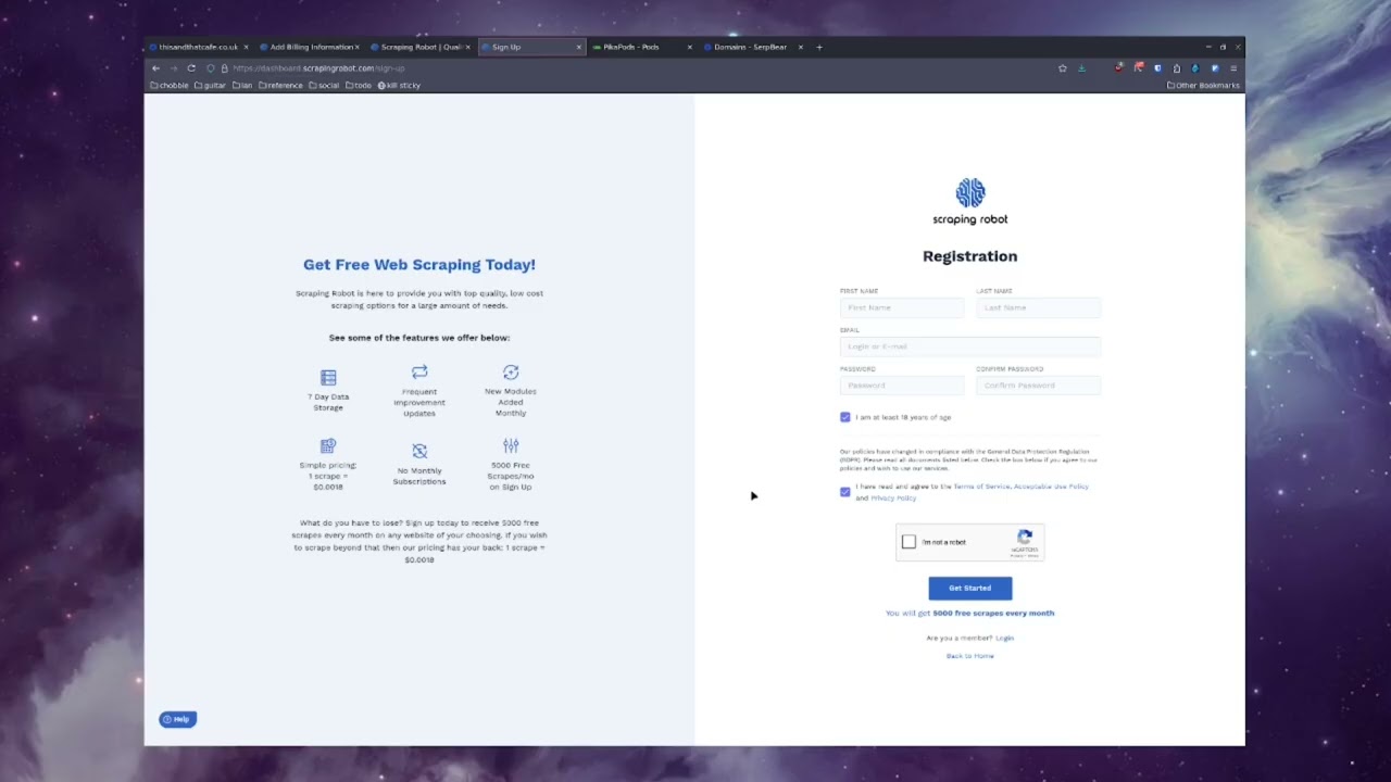 Tracking search results with SerpBear & ScrapingRobot, hosted on Pikapods