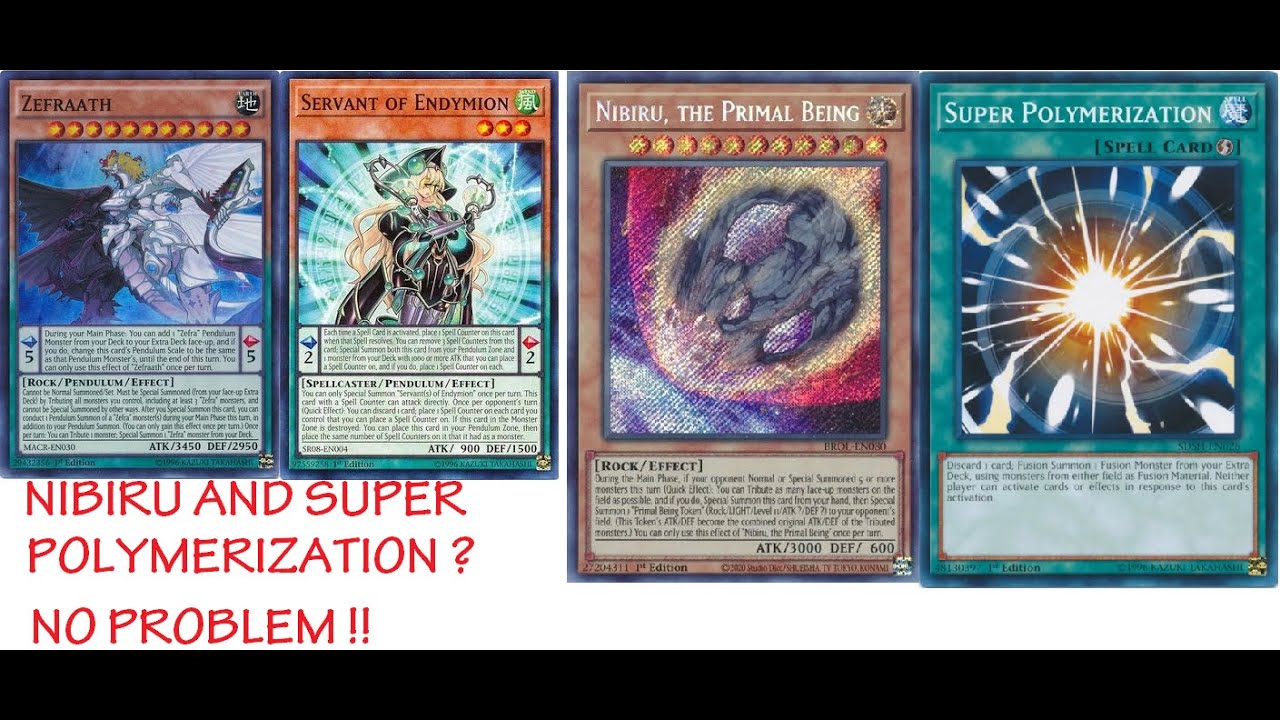 Yugi-Oh Master Duel ~ Zefra-Endymion survive from Super Polymerization and Nibiru