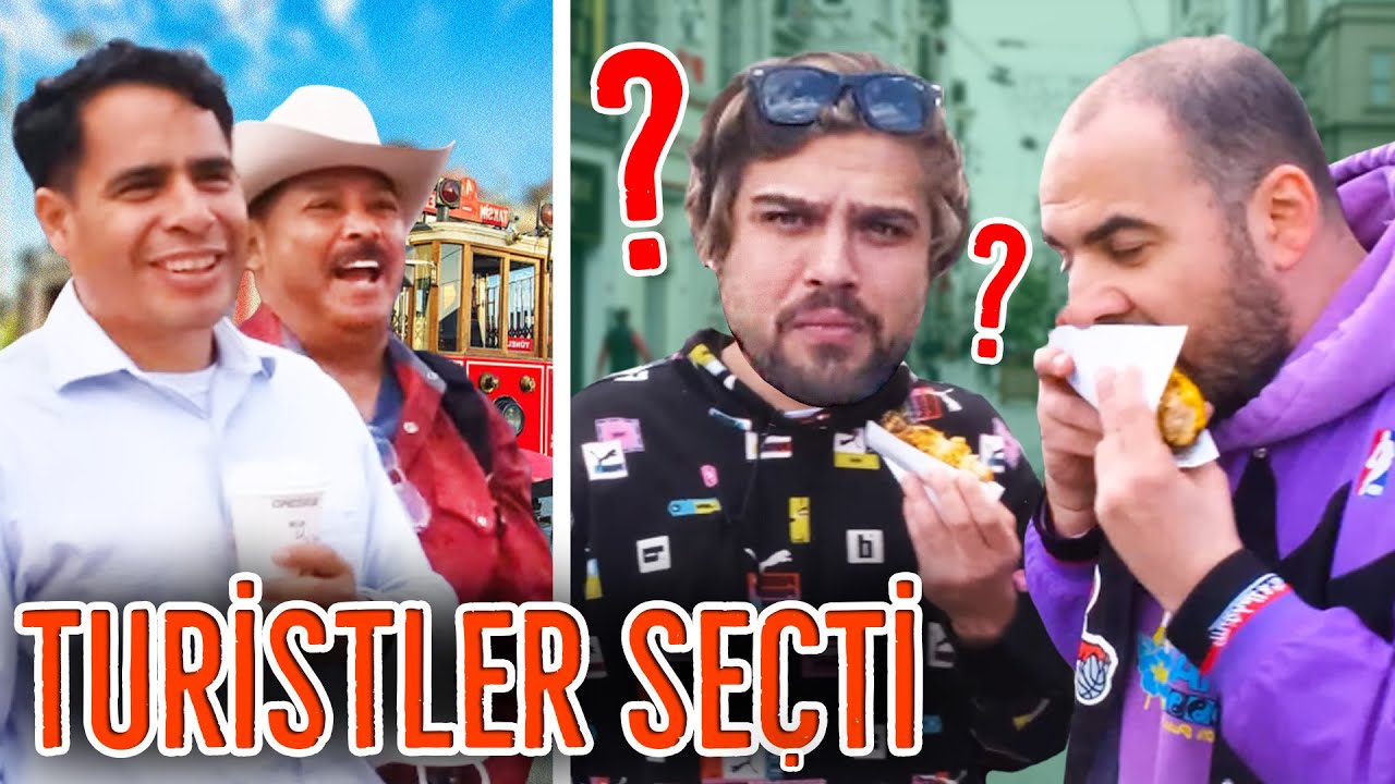 Turistlere Ne Yiyeceğimizi Sorduk - TAKSİM'de Sokak Lezzetleri