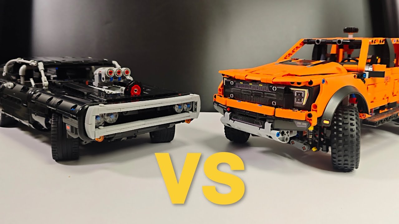 LEGO Technic Dodge Charger vs Ford Raptor | Ultimate LEGO Car Comparison + Satisfying ASMR Sounds