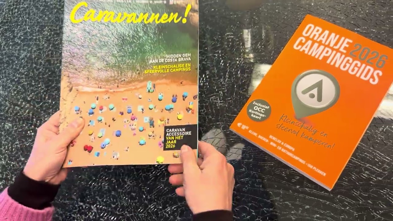 Caravannen! magazine winternr. Tip.samen met Oranje Campinggids 2026 tot 150 plekken per camping