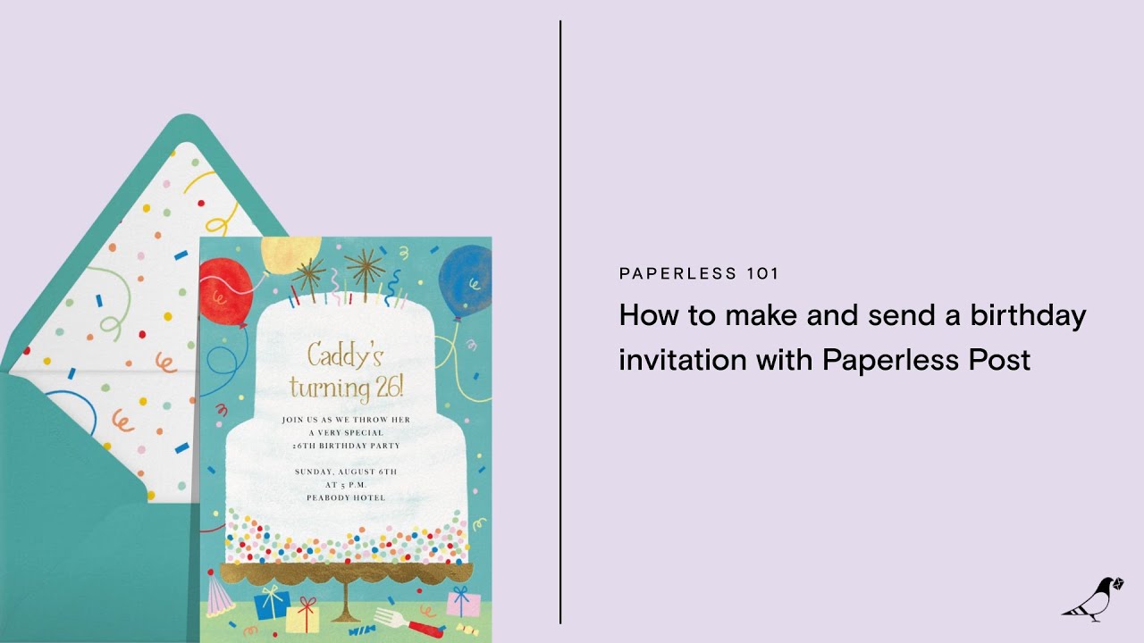 How to make a birthday invitation with Paperless Post