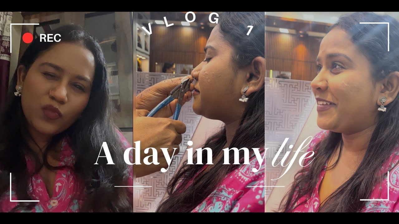 Vlog No.1आज नाक टोचून घेतल । did nose piercing finally🤪 | #dailyvlog #youtubevlog #marathivlog #vlog
