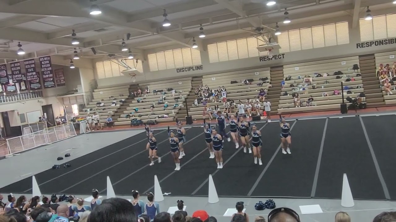 The Varsity Squad of Kailua High School Cheer Team