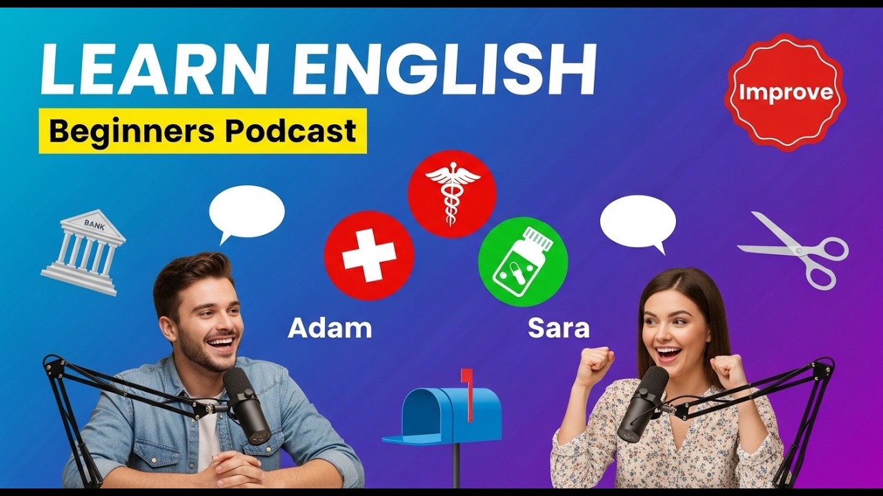 English for Beginners: Real Conversations at the Bank, Doctor, Pharmacy & More! 🎧