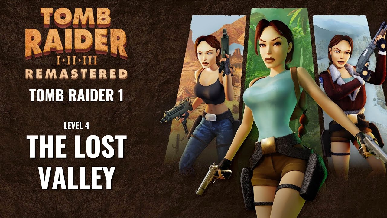 Tomb Raider 1 THE LOST VALLEY - Level 3 Remastered 4K Walkthrough
