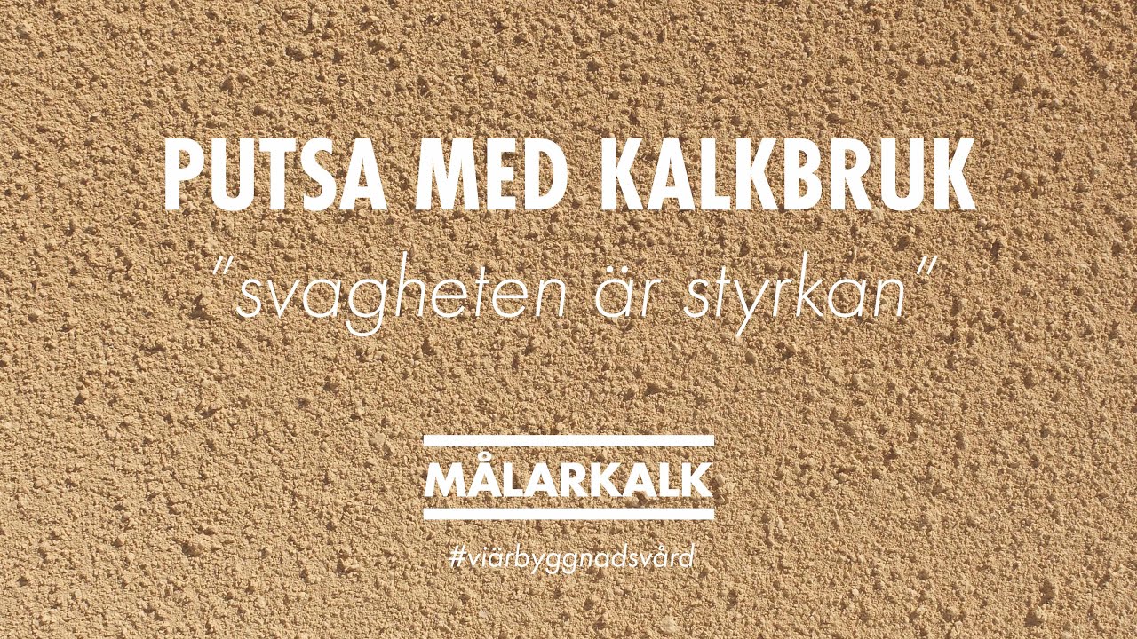 Putsa med kalkbruk