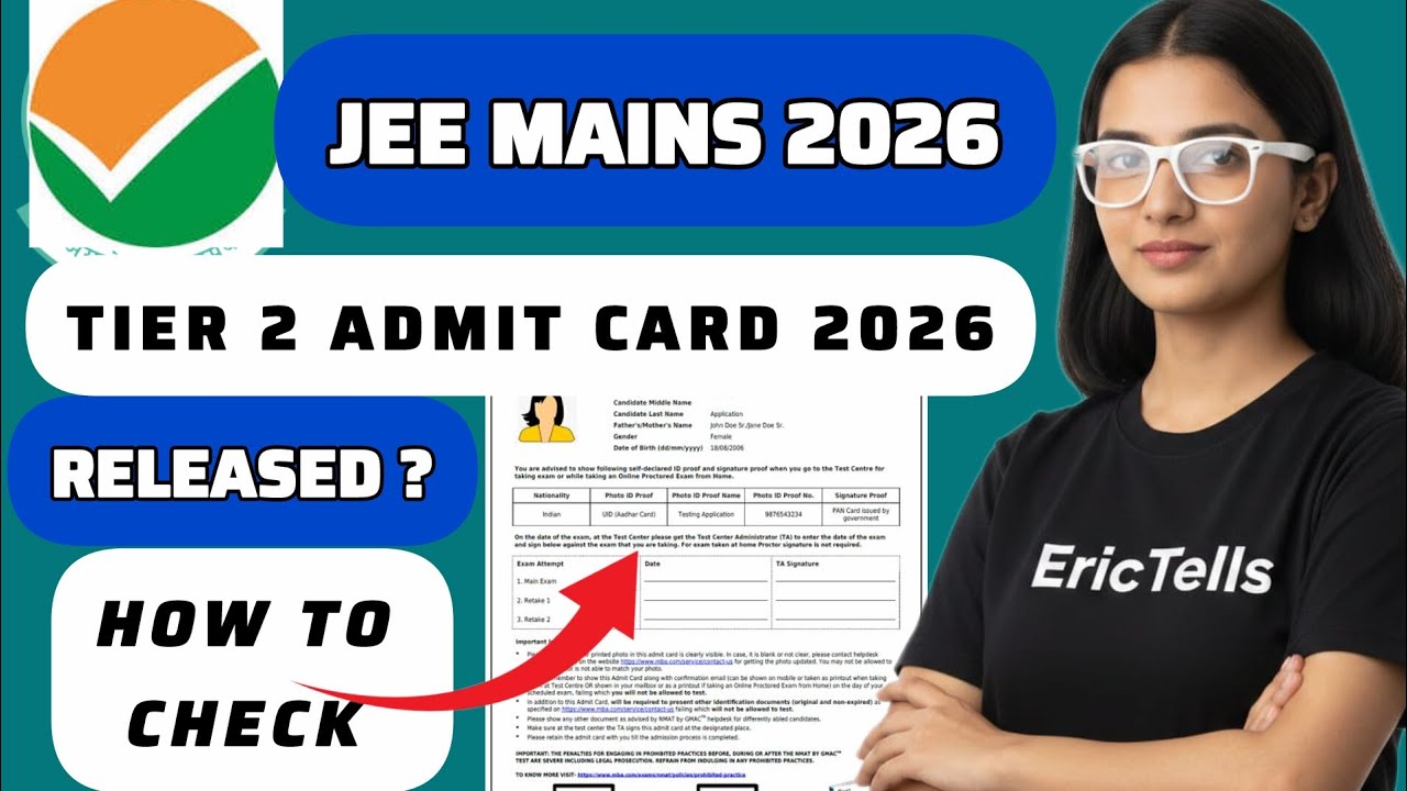 jee main april admit card 2026 | jee main session 2 hall ticket 2026