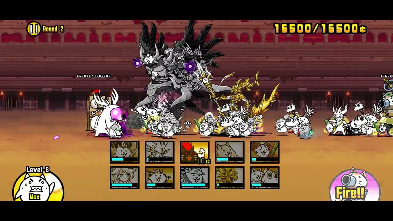 Otherworld colosseum, dirty cheap, round 2 (2 crowns). Battle cats v15.1