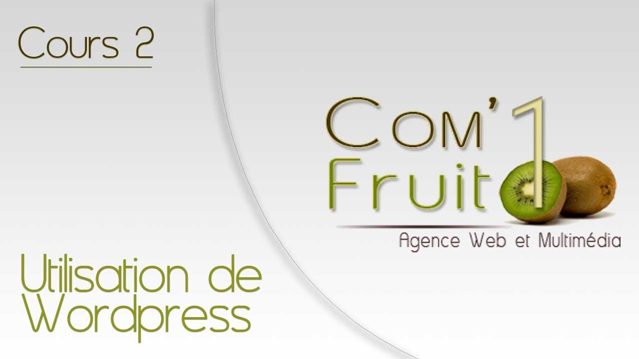 Tutoriel d'utilisation de Wordpress - Cours 02 - Les contenus