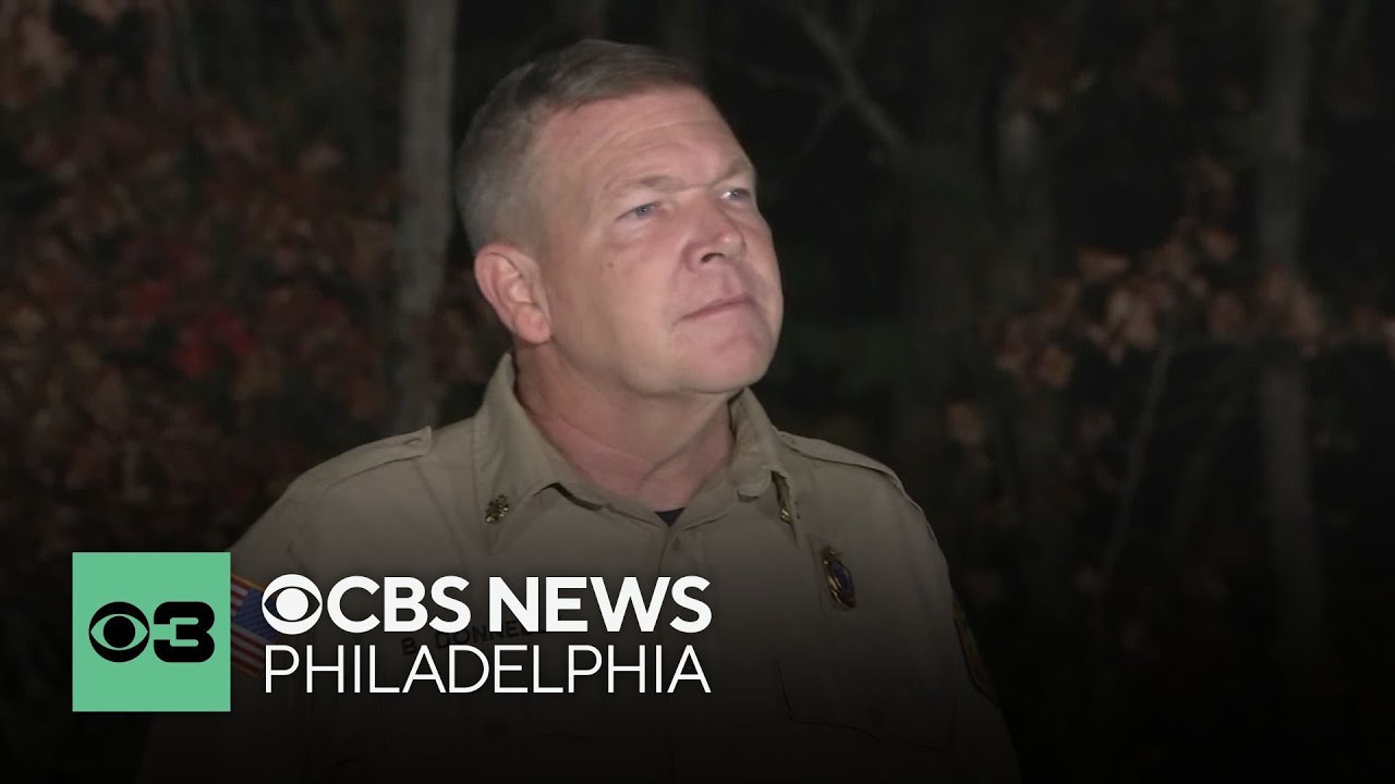 New Jersey fire officials provide update on wildfire in Evesham Township