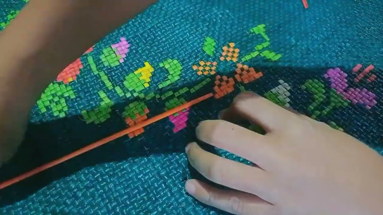 Double-size Mat (tikog) Embroidery