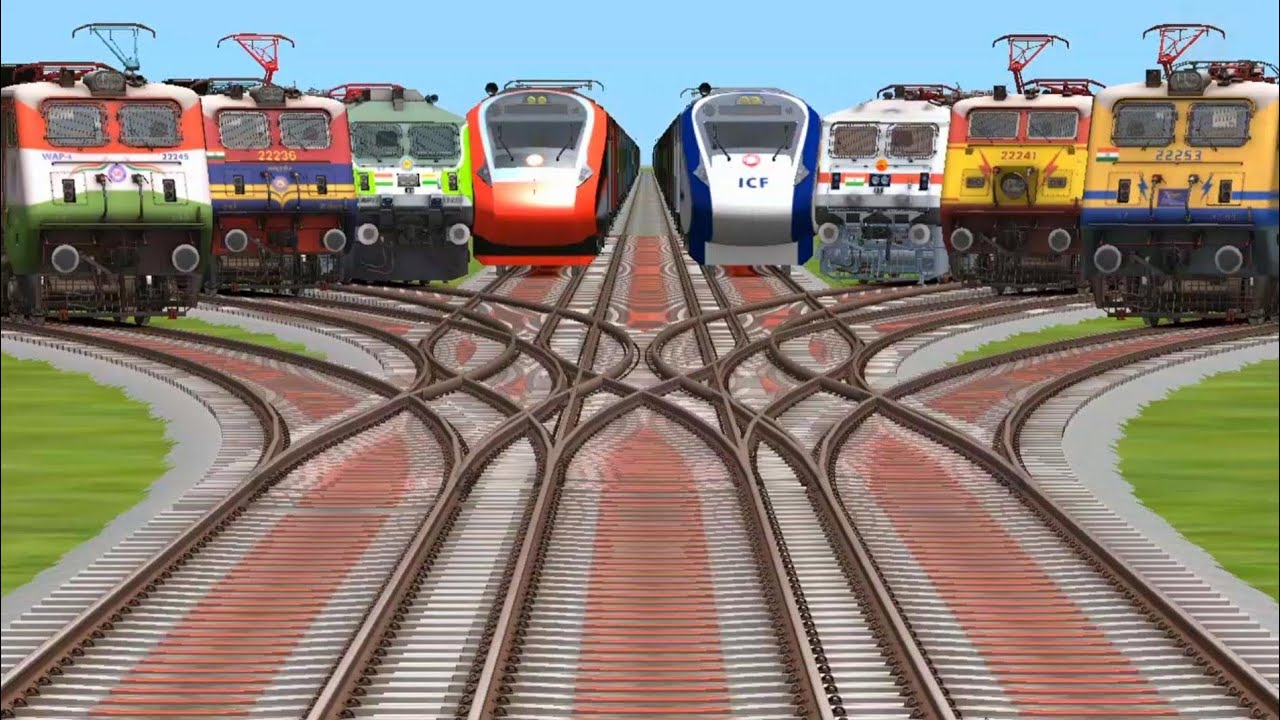 Indian trains vandhebhart express route change express route train time table station track crossing