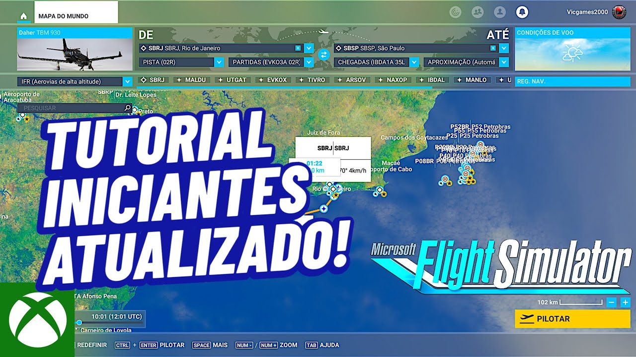 TUTORIAL para INICIANTES no Flight Simulator 2020 no XBOX/PC ATUALIZADO! 🔥