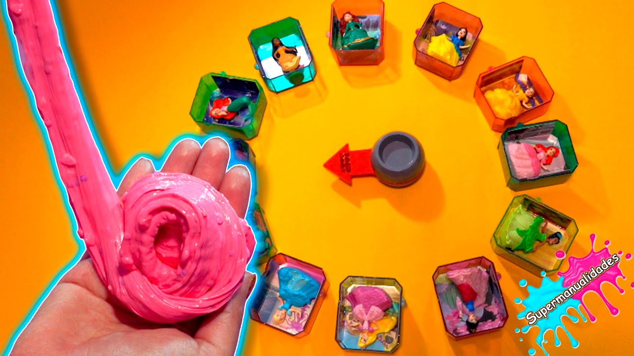 Ruleta de Slime con princesas Disney - Supermanualidades