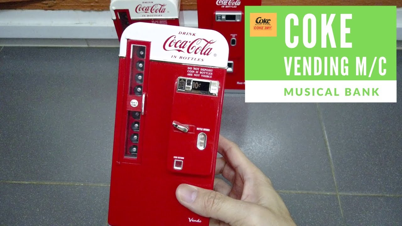 Coca Cola, 1994 Enesco Musical Bank Vending Machine【Unboxing】