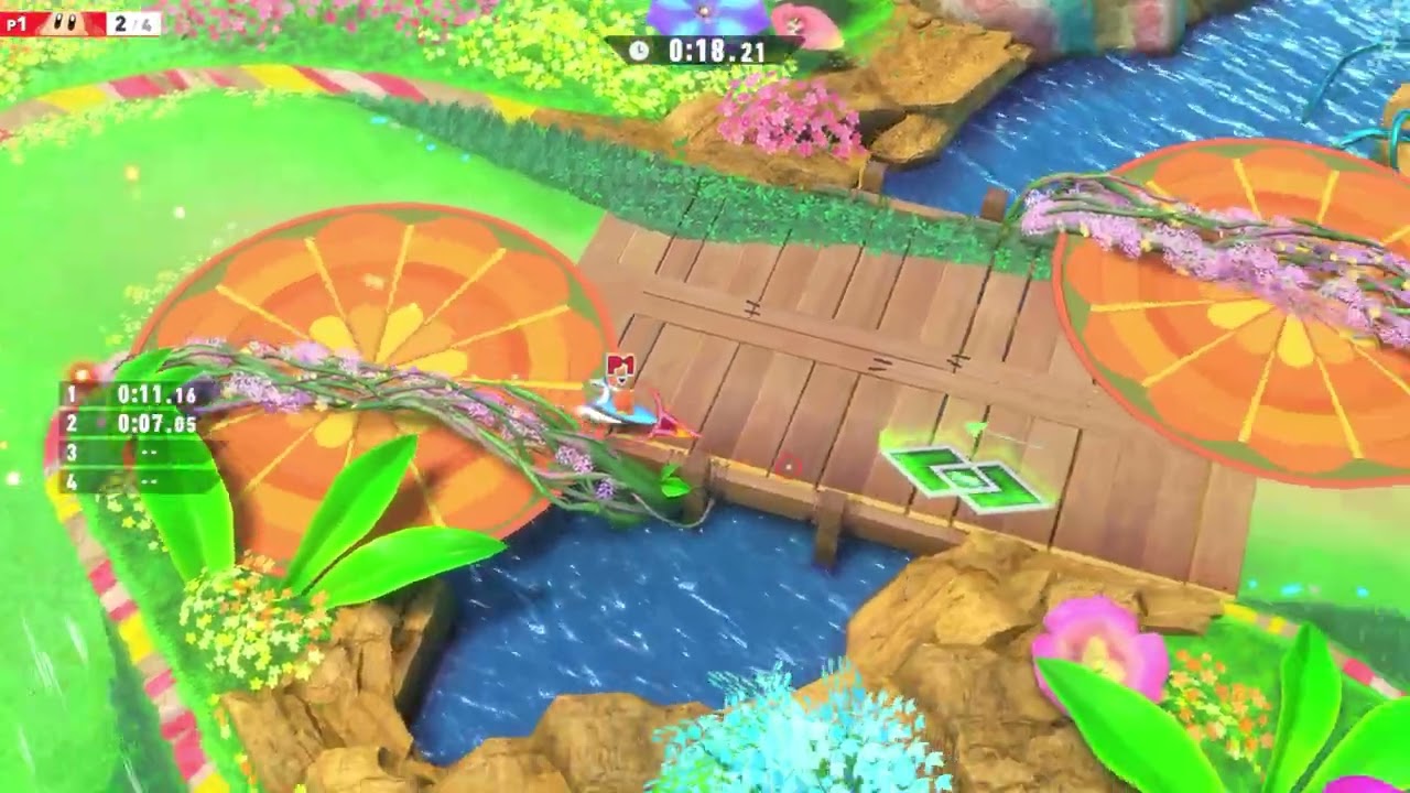 Kirby Air Riders - Top Ride Time Attack: Flower with Waddle Dee