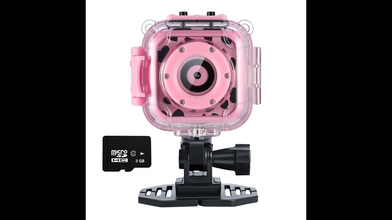 Ourlife Kids Pink Waterproof Camera Unboxing & Review