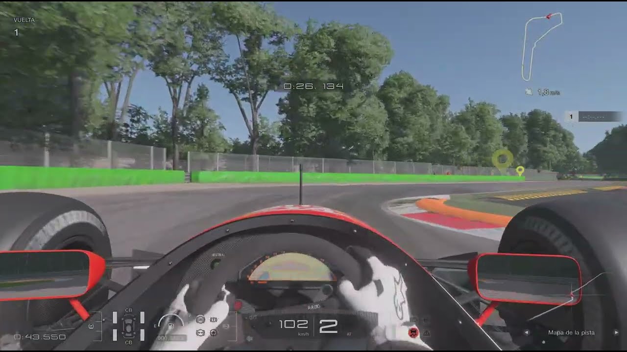 Monza lap 1:24 mclaren mp4/4 senna VinAir