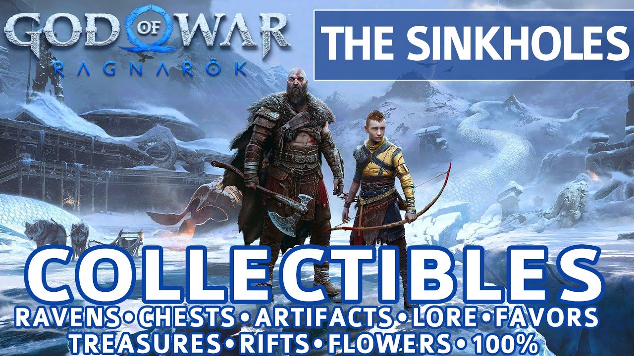 God of War Ragnarok - The Sholes Все коллекционные локации (сундуки, артефакты, вороны) - 100%