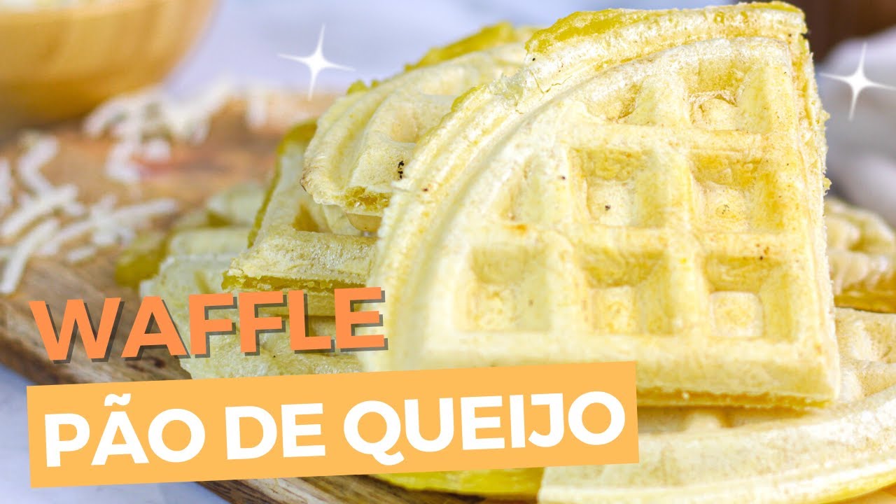 WAFFLE de PÃO de QUEIJO VEGANO com APENAS 6 ingredientes!
