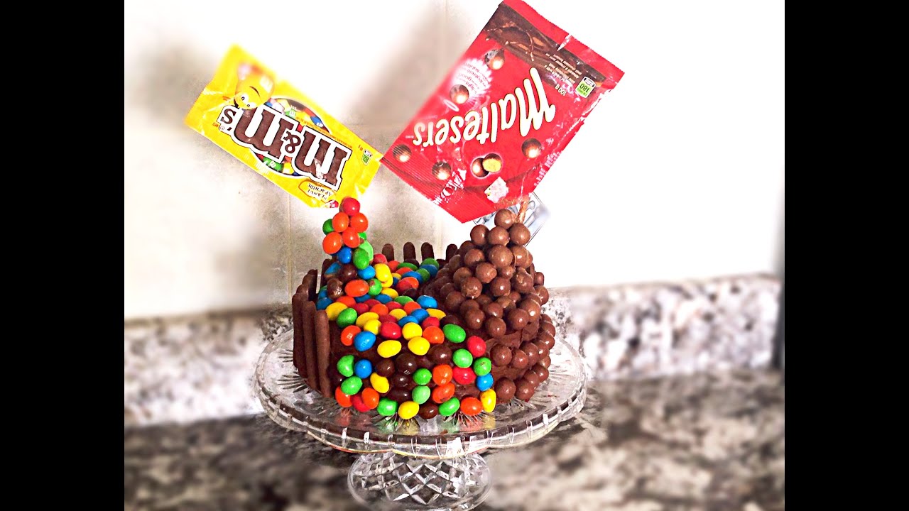 DIY Gravity Cake | Floating M&M and Malteasers