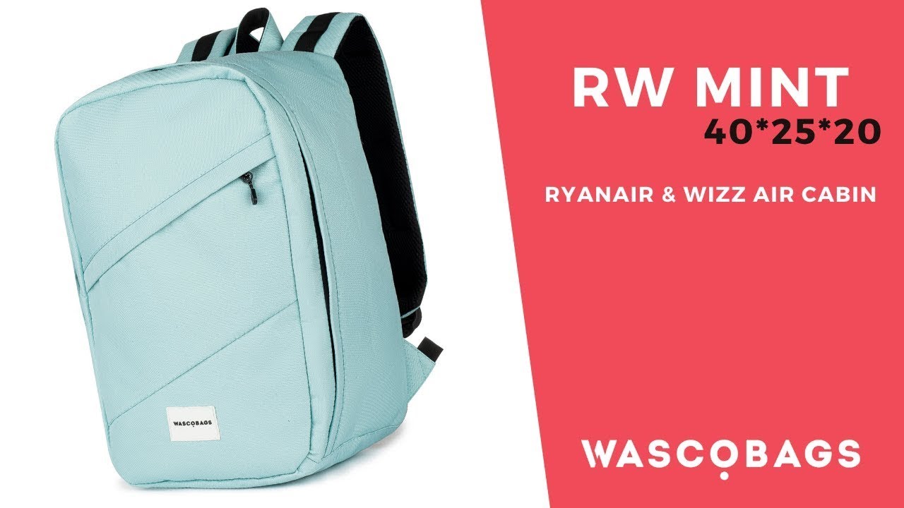 Найкращий рюкзак для ручної поклажі лоукостів | Wascode RW 40х25х20 (Ryanair, Wizz Air Cabin)