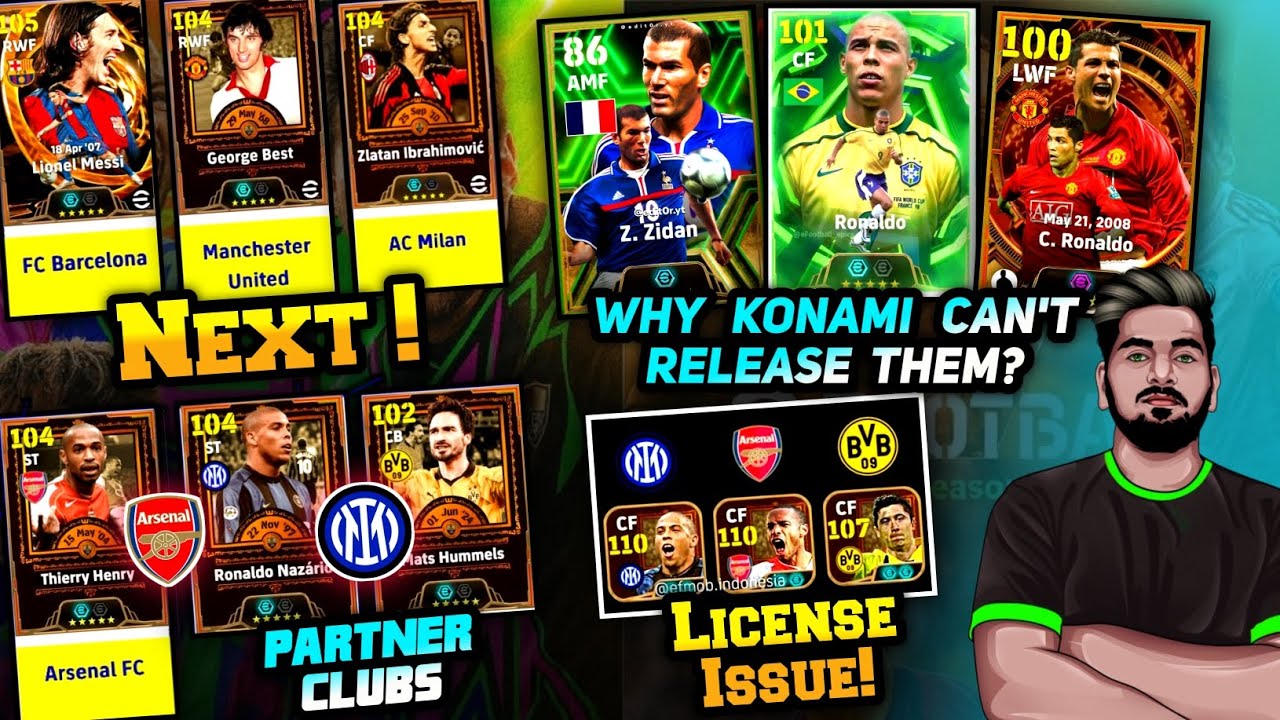 Next Big Time Henry & R9 From Partner Clubs In E-Football 26? | Why Konami Can't Bring Cr 7 & Zidane