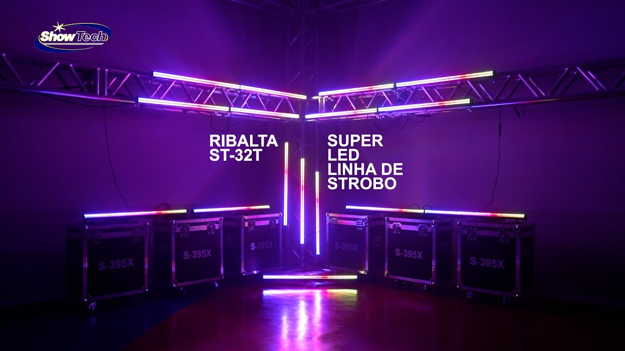 SHOWTECH BRASIL - RIBALTA ST-32T - SUPER LED LINHA DE STROBO