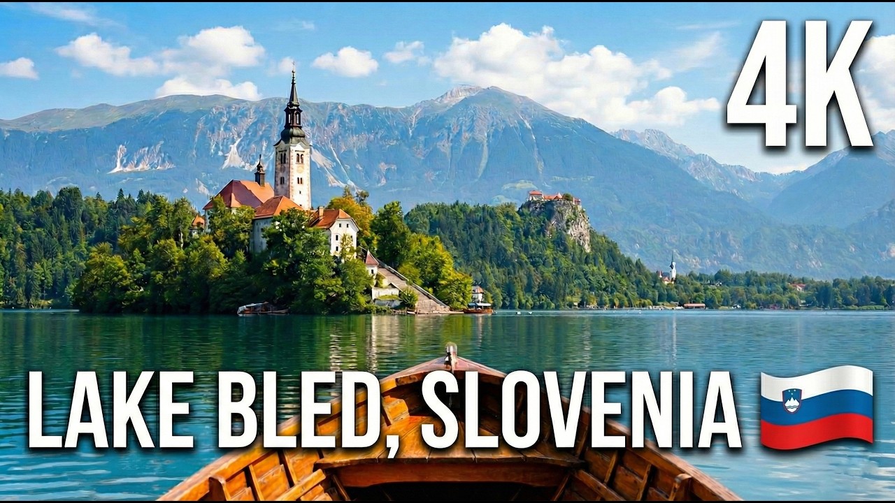 4K | Lake Bled | Slovenia 🇸🇮 | Castle | Drone shot | Picturesque