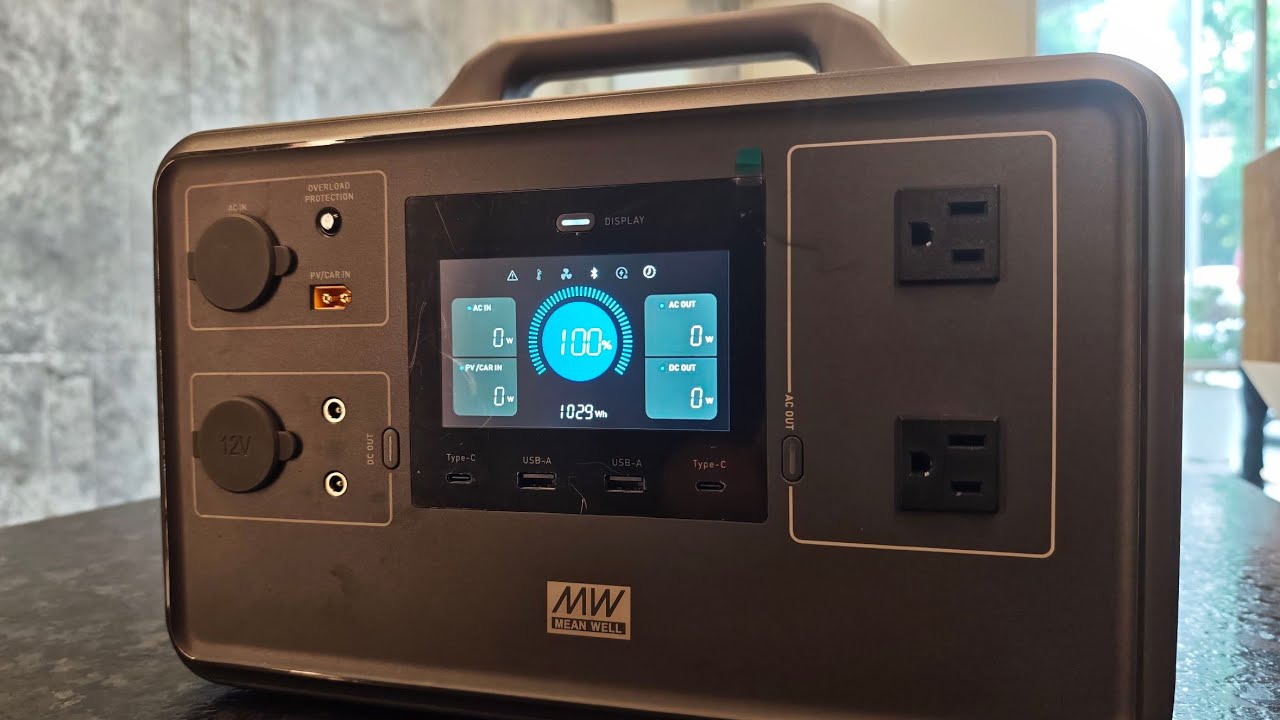 ［開箱］明緯 MEAN WELL ES-S1000-US 可攜式移動電源 1200W 1030Wh #露營 #停電 #移動電源 #ES-S1000-US #bsmi #MW #明緯 #meanwell