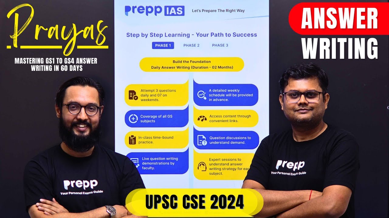 Can you Master Answer Writing for UPSC in 60 days? | Prayas - GS1 to GS4 answer writing in 60 days