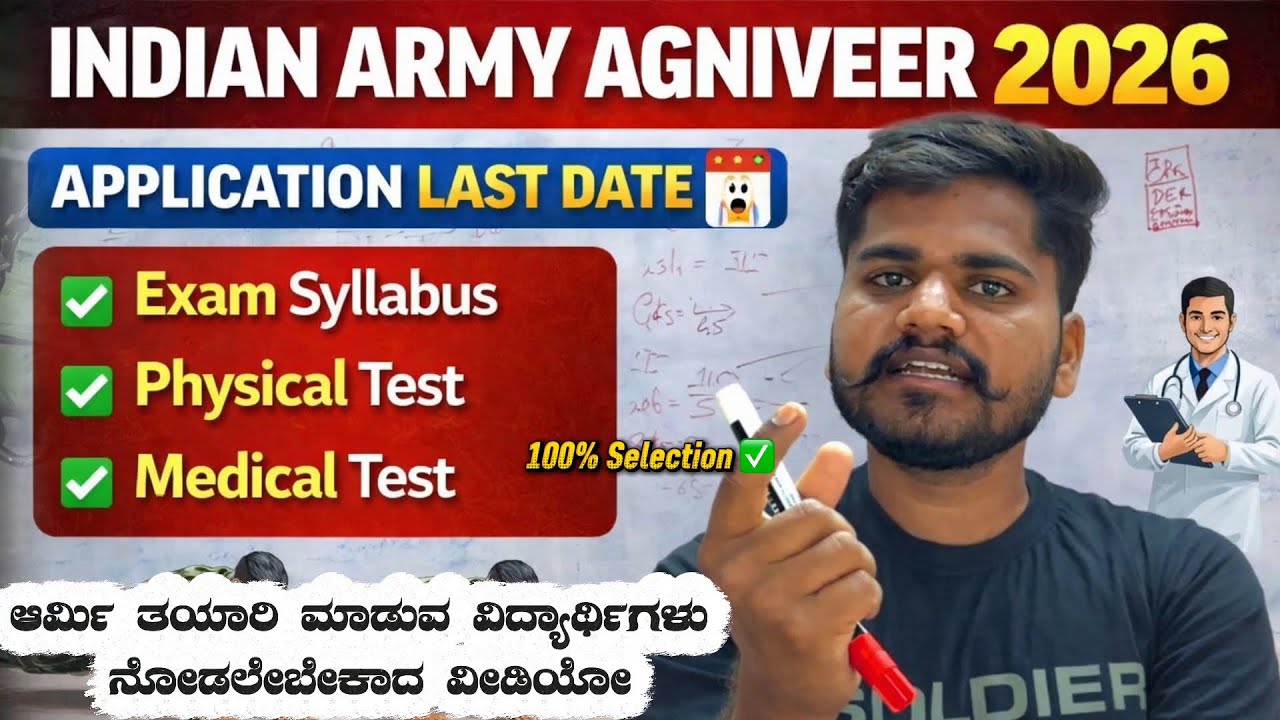 (New) ✅INDIAN ARMY AGNIVEER 2026 | ARMY EXAM SYLLABUS | AGNIVEER ARMY PHYSICAL,MEDICAL INFORMATION 
