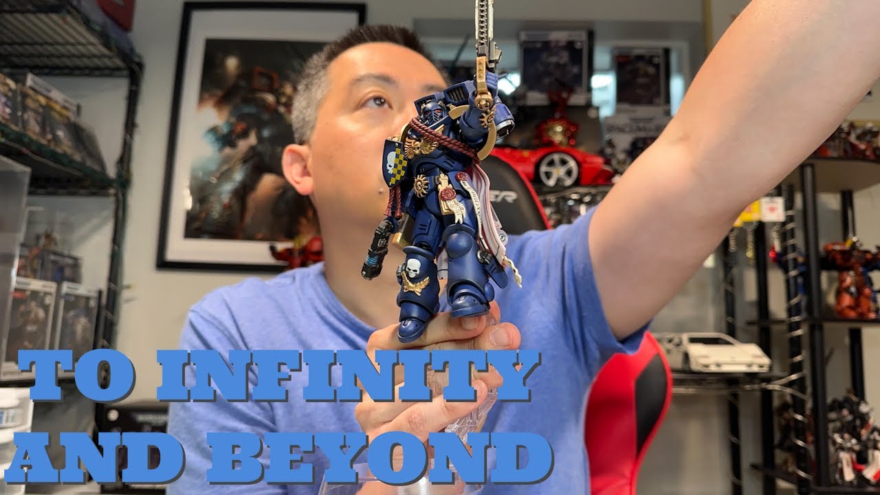 Распаковка и обзор фигурки капитана-примарис Ultramarines с прыжковым ранцем JoyToy x Warhammer 40K