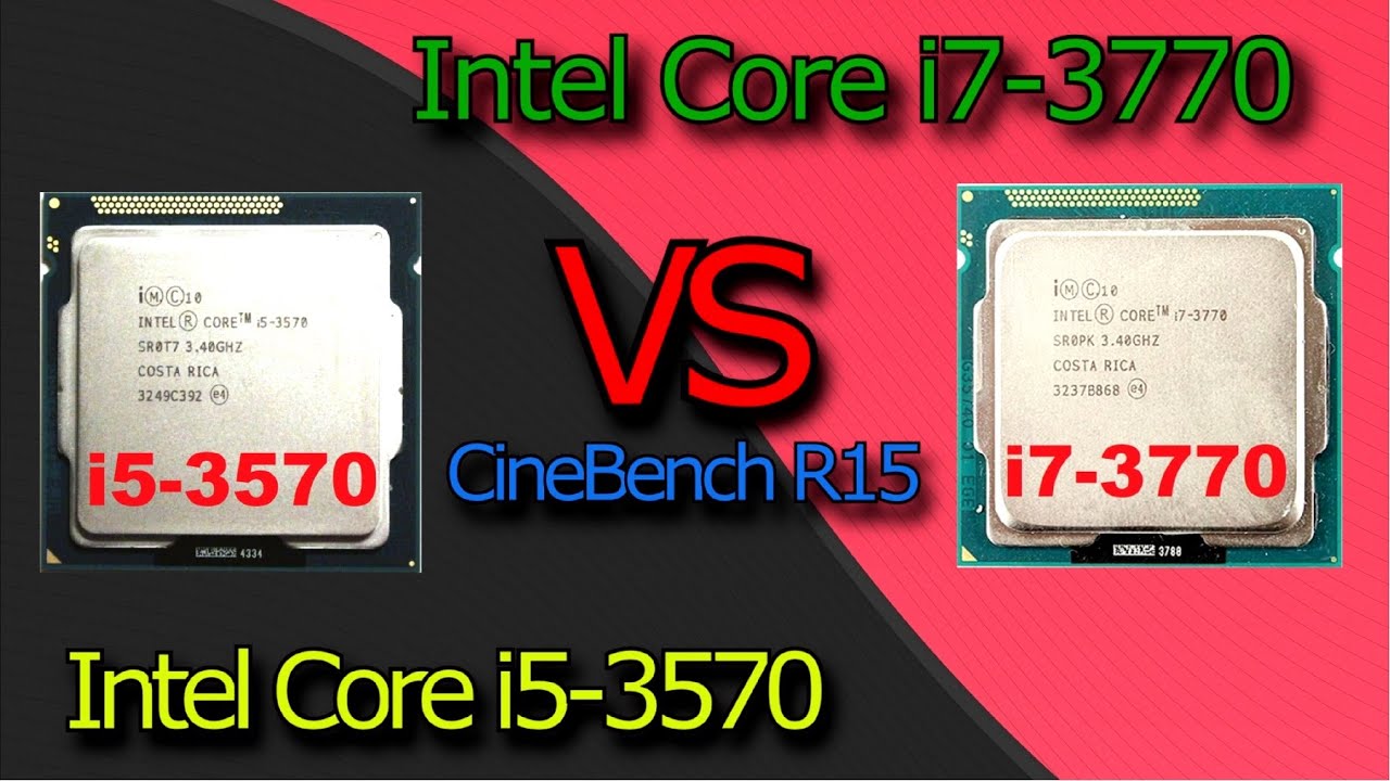 i5 3570 vs i7 3770 CineBench R15