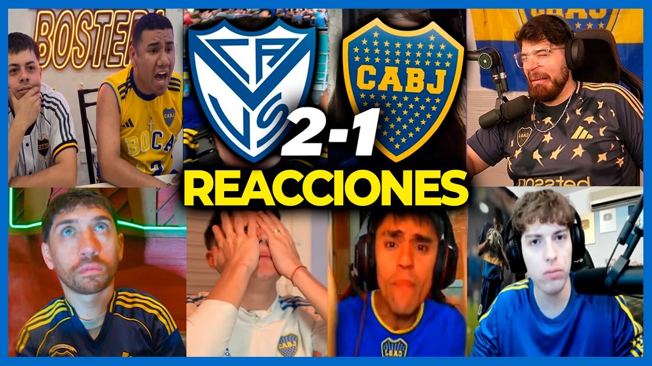 LAS MEJORES REACCIONES DE BOSTEROS a la DERROTA de BOCA en la LIGA ARGENTINA | VELEZ 2-1 BOCA 🏆