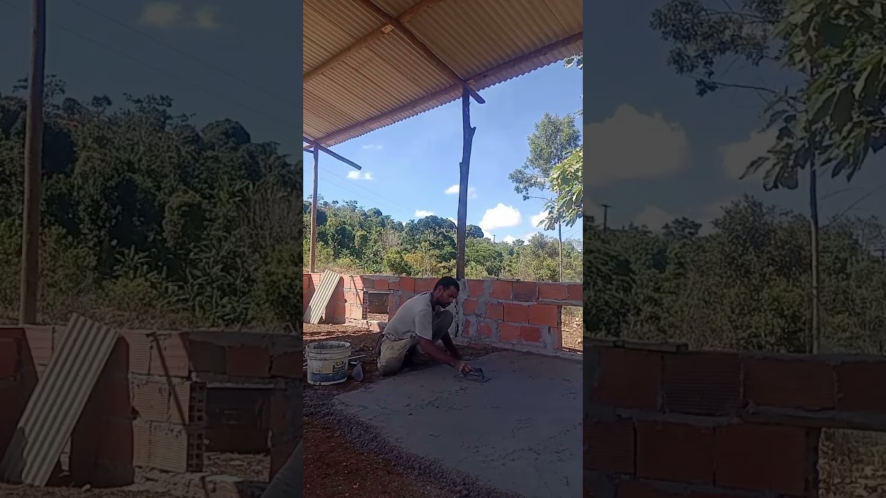 Dando contrapiso do galpão