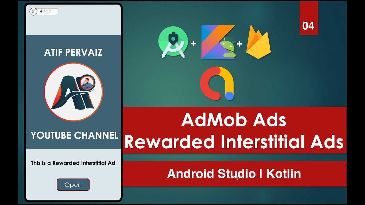 AdMob Ads | 04 Rewarded Interstitial Ads |  Android Studio | Kotlin
