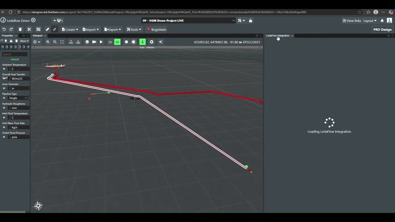 Build Ledaflow model from FieldTwin