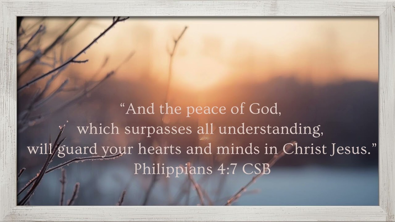 Scripture TV Art - Framed picture frame (no sound) - 2 hours