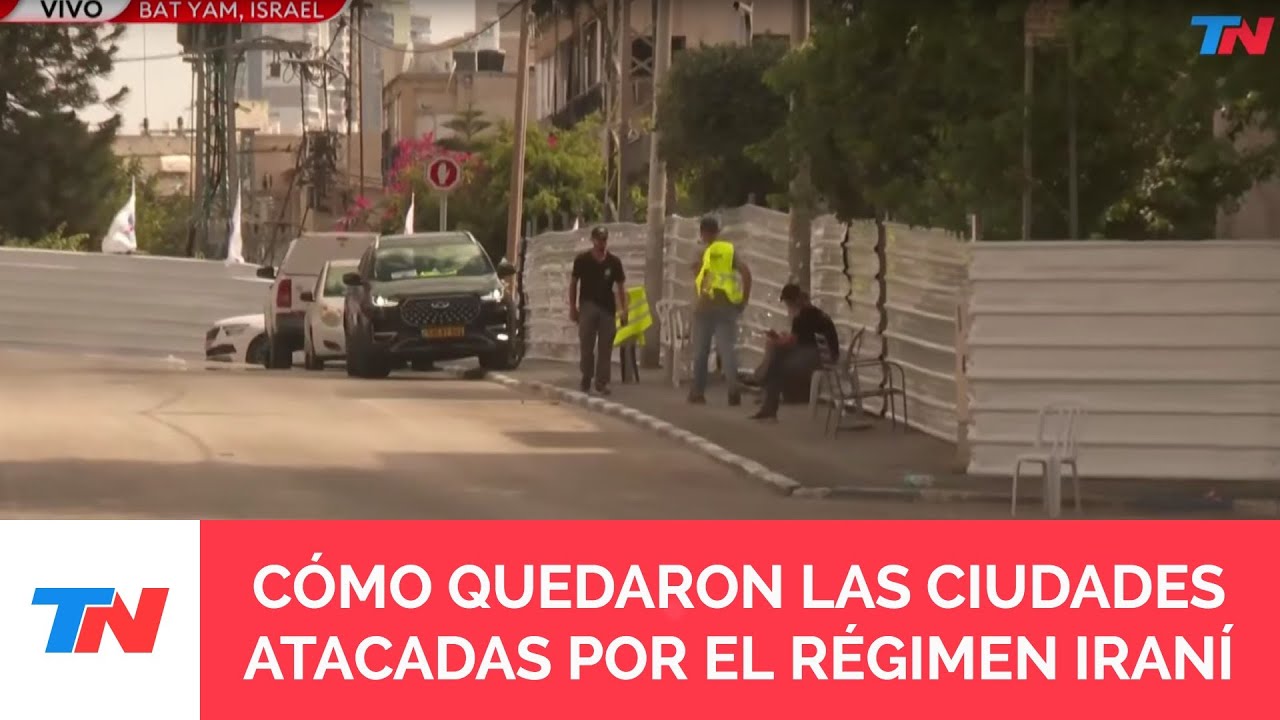 TN EN ISRAEL I Nelson Castro mostró cómo quedó Bat Yam, una de las ciudades bombardeadas por Irán