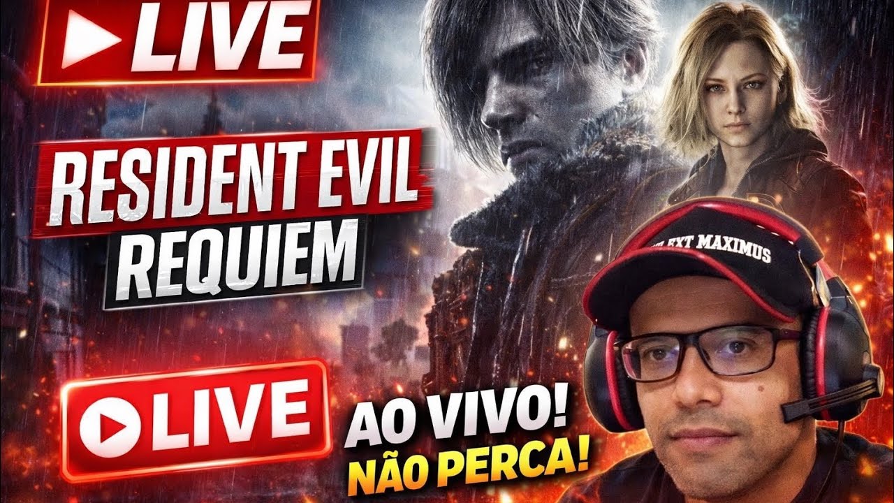 Resident Evil Requiem, minha reação jogando ao Vivo #6