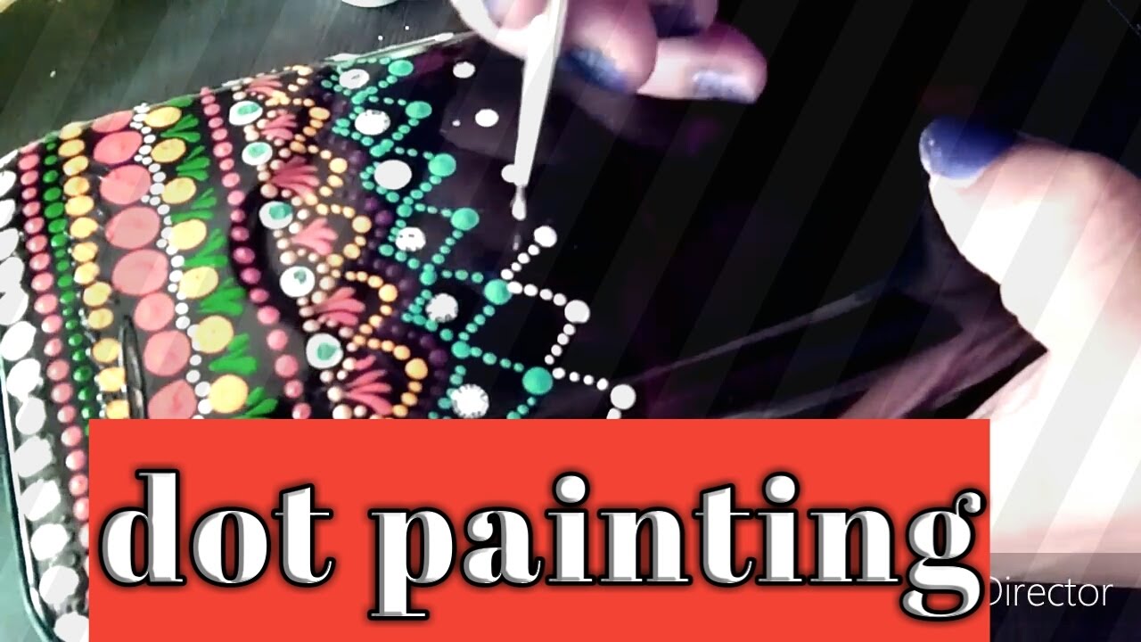 DIY best out of waste, dot painting on bottle...Step by step...