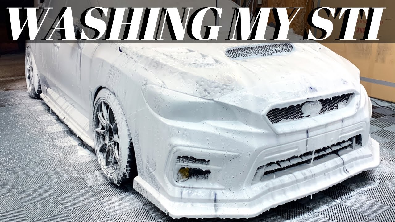 Washing My Subaru STI In My Garage