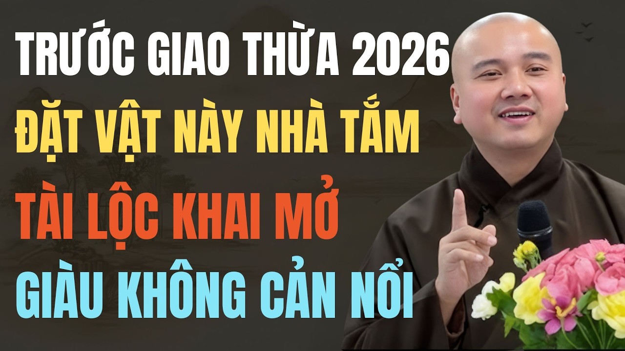 THẦY PHÁP HÒA: TRƯỚC GIAO THỪA 2026, ĐẶT VẬT NÀY Ở NHÀ TẮM ĐỂ KÍCH HOẠT TÀI LỘC GIÀU KO CẢN NỔI