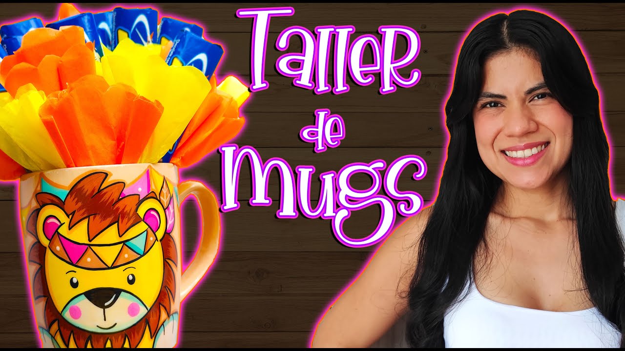 💕TALLER DECORACIÓN de MUGS! 🥳Aprende a Personalizar Mugs, Tazas, Pocillos... Paso a Paso😍
