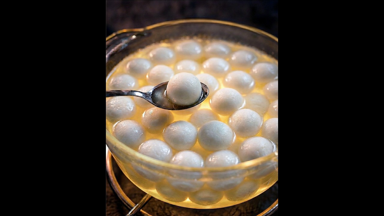 सिर्फ १ लीटर दूध से हलवाई जैसे 90 मिनी रसगुल्ले | 100% Spongy Angoori Rasgulla