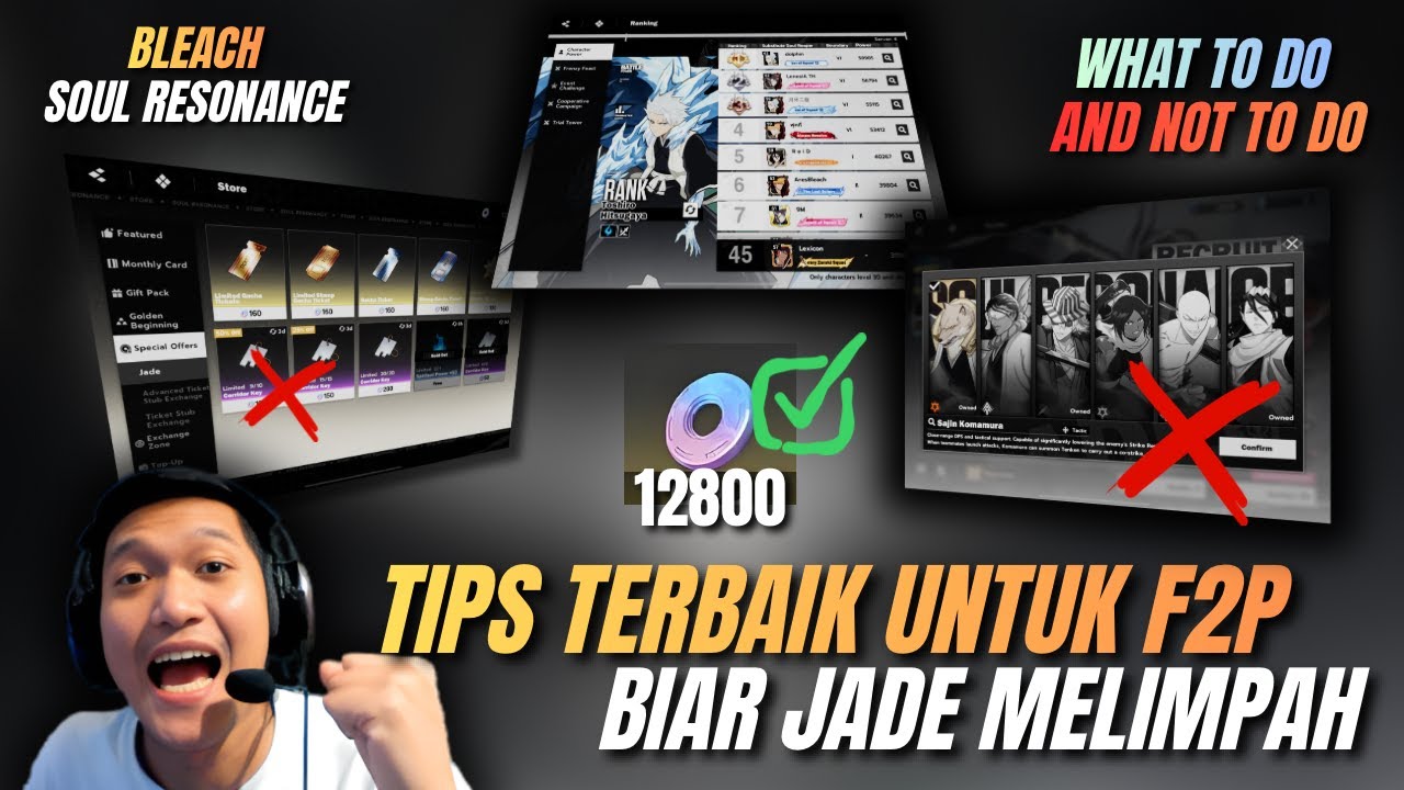 F2P COBA TONTON INI... TIPS KOMPLIT BIAR JADE BANYAK DAN TIDAK RUNGKAD |Bleach Soul Resonance